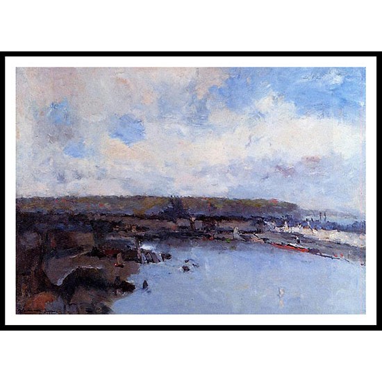 The Dieppe Basin, A New Print Of an Albert Lebourg Painting