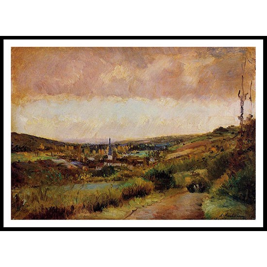 The End of Autumn at Hondouville sur Iton, A New Print Of an Albert Lebourg Painting