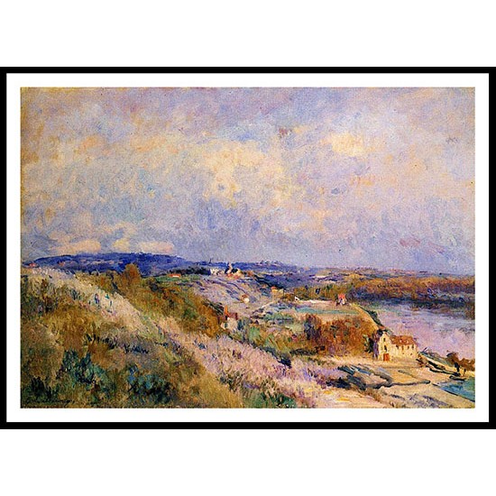 The Hills of Herblay in Spring, A New Print Of an Albert Lebourg Painting