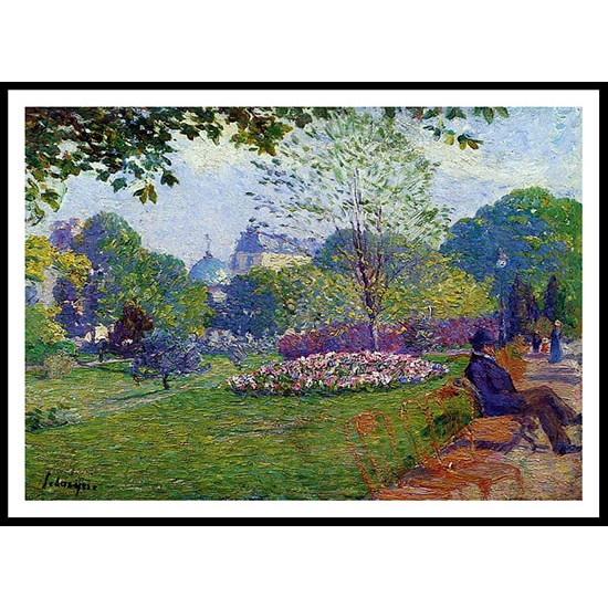 The Parc Monceau, A New Print Of an Albert Lebourg Painting