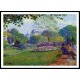 The Parc Monceau, A New Print Of an Albert Lebourg Painting