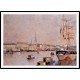 The Port of Rouen with Cathedral, A New Print Of an Albert Lebourg Painting