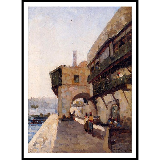 The Quay de lAmiraute in Algiers, A New Print Of an Albert Lebourg Painting