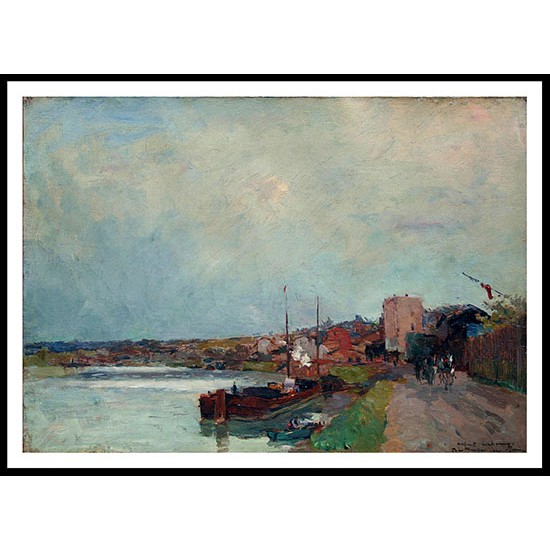 The Seine at Bas Meudon, A New Print Of an Albert Lebourg Painting