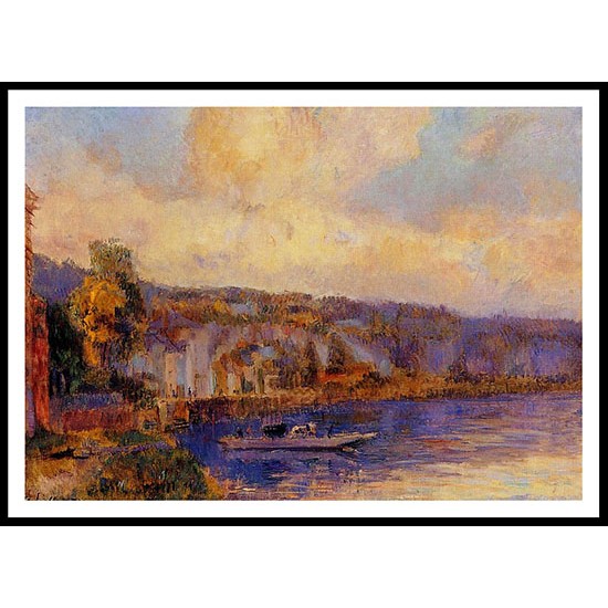 The Seine at La Bouille, A New Print Of an Albert Lebourg Painting