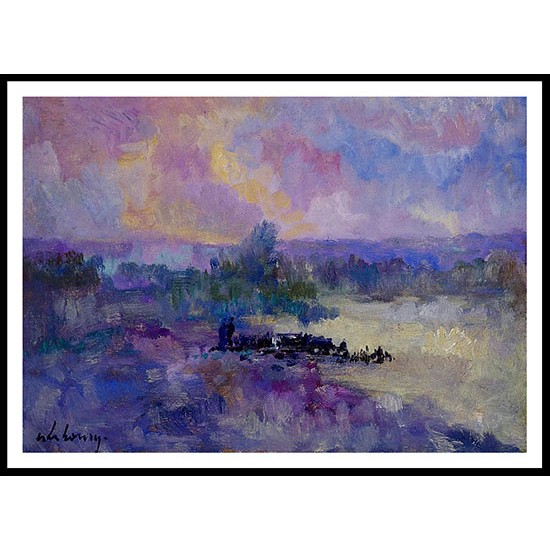 The Seine in the Vicinity of Rouen, A New Print Of an Albert Lebourg Painting