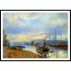 Tugboats in Rouen 1903, A New Print Of an Albert Lebourg Painting