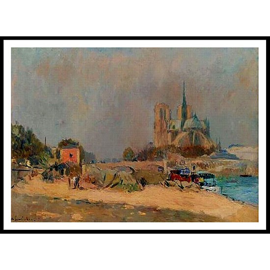 Vue de Notre Dame 1909, A New Print Of an Albert Lebourg Painting