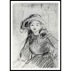 1865 1890 Julie enfant au chapeau Julie child with the hat, A New Print of a painting by Berthe Morisot