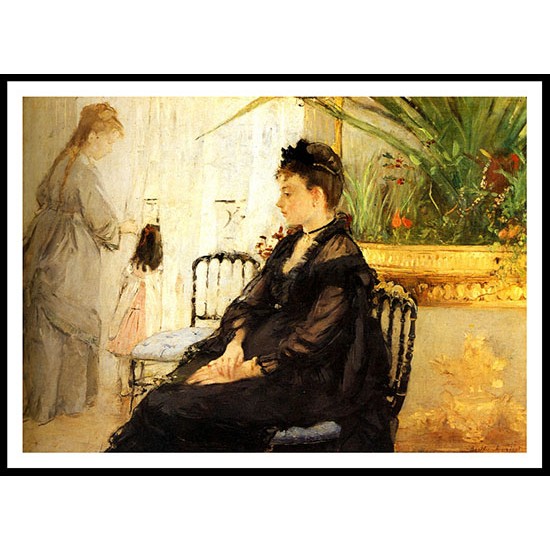 1872 Interior, A New Print of a painting by Berthe Morisot