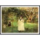 1874 Hunting for the butterflies, A New Print of a painting by Berthe Morisot