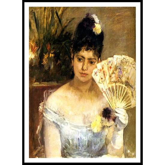 1875 With the ball, A New Print of a painting by Berthe Morisot