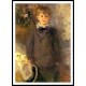 1880 Little boy in gray, A New Print of a painting by Berthe Morisot