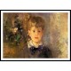 1880 Little boy in gray detail, A New Print of a painting by Berthe Morisot