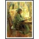 1891 Berthe Morisot Ecrivant a la Fenetre PEINTURE, A New Print of a painting by Berthe Morisot