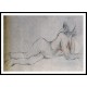 1891 Laid down naked shepherdess, A New Print of a painting by Berthe Morisot