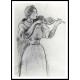 1893 Julie with the Violin, A New Print of a painting by Berthe Morisot