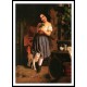 A Young Girl with Cat, A New Print of a painting by Berthe Morisot