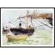 Aboard a Yacht, A New Print of a painting by Berthe Morisot