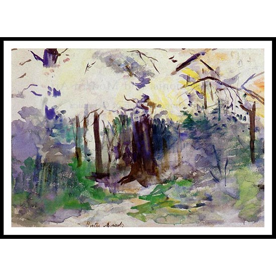 Autumn in the Bois de Boulogne, A New Print of a painting by Berthe Morisot