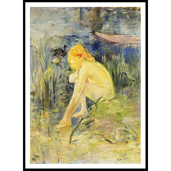 Bather, A New Print of a painting by Berthe Morisot