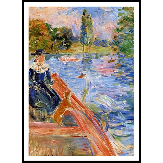 Boating on the Lake, A New Print of a painting by Berthe Morisot