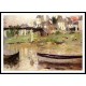 Boats on the Seine, A New Print of a painting by Berthe Morisot