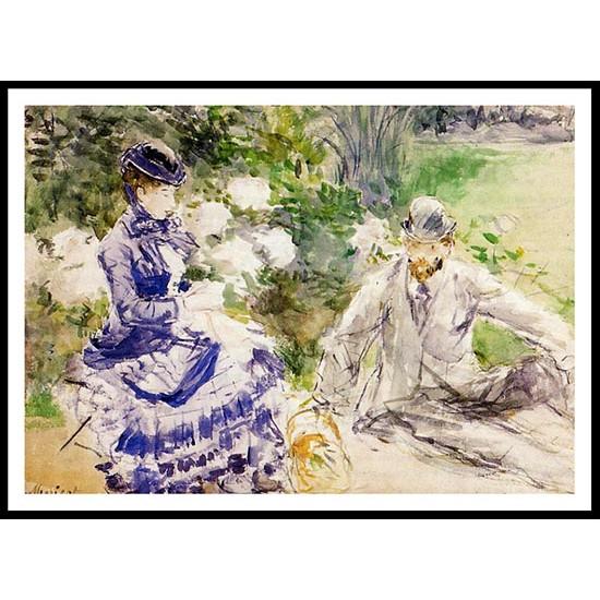 By the Water, A New Print of a painting by Berthe Morisot