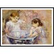 Children with a Bowl, A New Print of a painting by Berthe Morisot