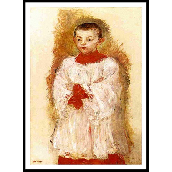 Choir Boy, A New Print of a painting by Berthe Morisot