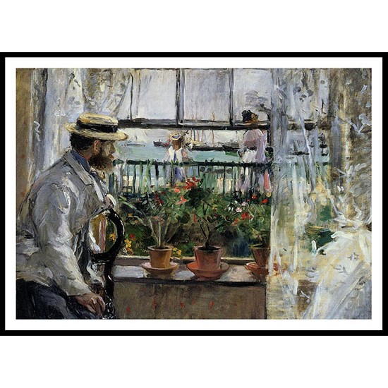 Eugene Manet on the Isle of Wight, A New Print of a painting by Berthe Morisot