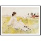 Girl and Child on the Grass, A New Print of a painting by Berthe Morisot