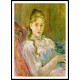 Girl with Cat, A New Print of a painting by Berthe Morisot