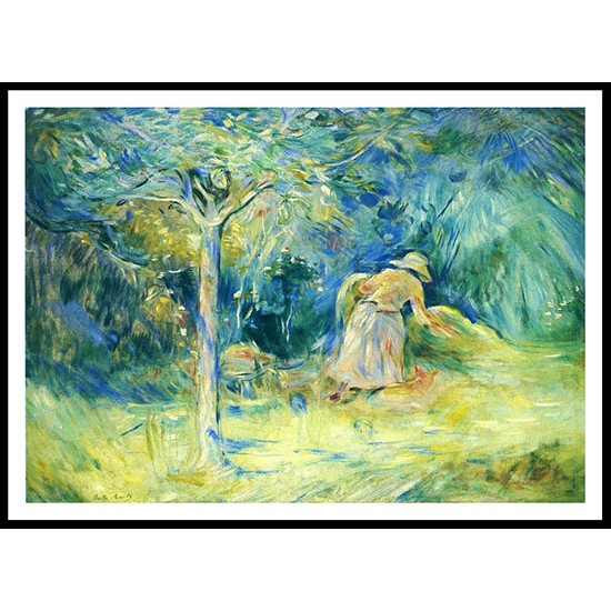 Haying at Mezy, A New Print of a painting by Berthe Morisot