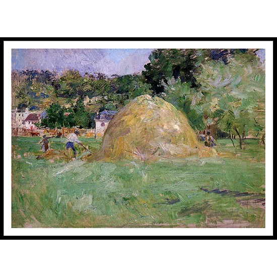 Haymakers at Bougival, A New Print of a painting by Berthe Morisot