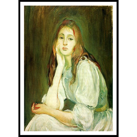 Julie Daydreaming, A New Print of a painting by Berthe Morisot