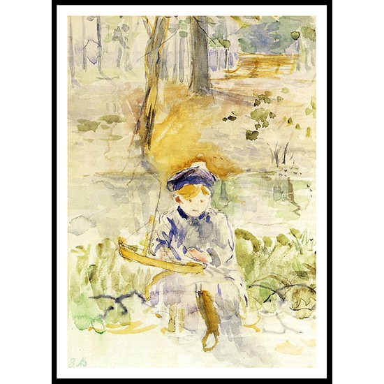 Julie and Her Boat, A New Print of a painting by Berthe Morisot