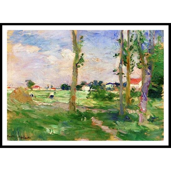 Landscape of La Creuse, A New Print of a painting by Berthe Morisot