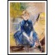 Little Girl in a Blue Dress, A New Print of a painting by Berthe Morisot