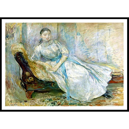 Madame Albine Sermicola in the Studio, A New Print of a painting by Berthe Morisot