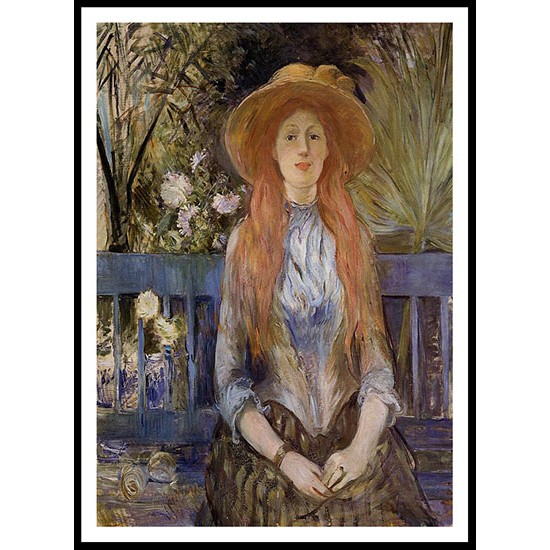 On a Bench, A New Print of a painting by Berthe Morisot