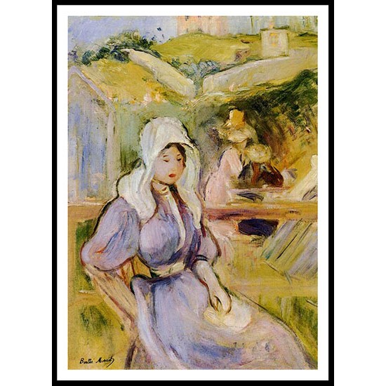 On the Beach at Portrieu, A New Print of a painting by Berthe Morisot