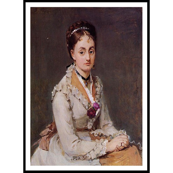 Portrait of Edma, A New Print of a painting by Berthe Morisot