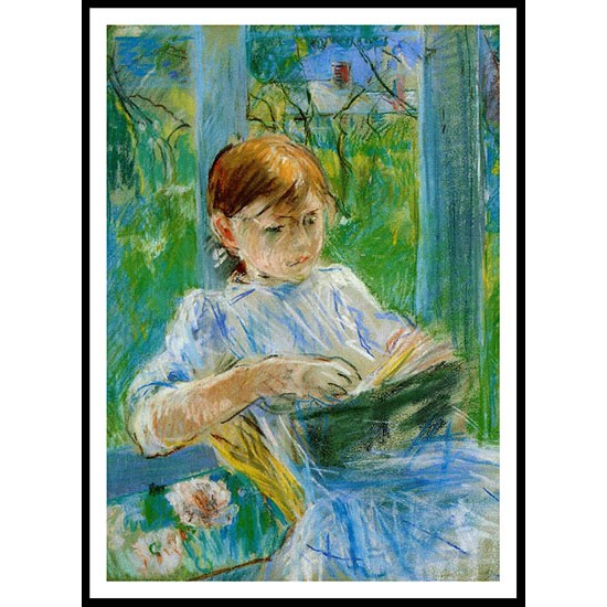 Portrait of the Artists Daughter Julie Manet at Gorey, A New Print of a painting by Berthe Morisot