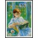 Portrait of the Artists Daughter Julie Manet at Gorey, A New Print of a painting by Berthe Morisot