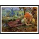 Shepherdess Laying Down - 2, A New Print of a painting by Berthe Morisot