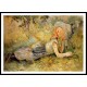 Shepherdess Laying Down, A New Print of a painting by Berthe Morisot