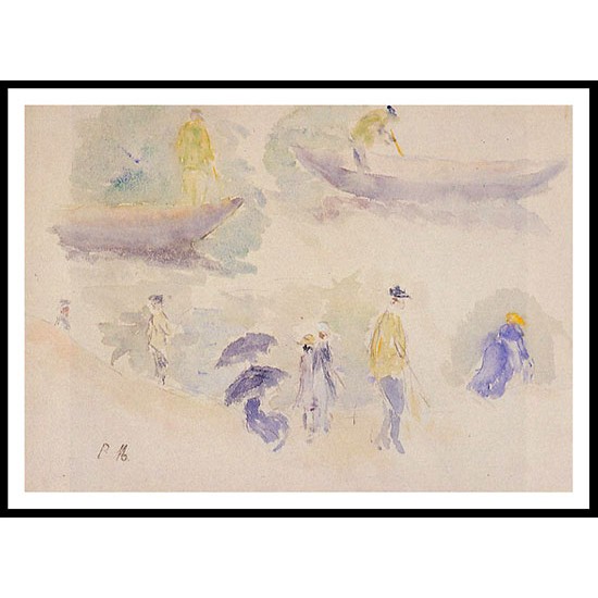 The Banks of the Seine, A New Print of a painting by Berthe Morisot