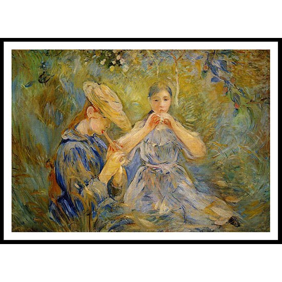 The Flageolet, A New Print of a painting by Berthe Morisot