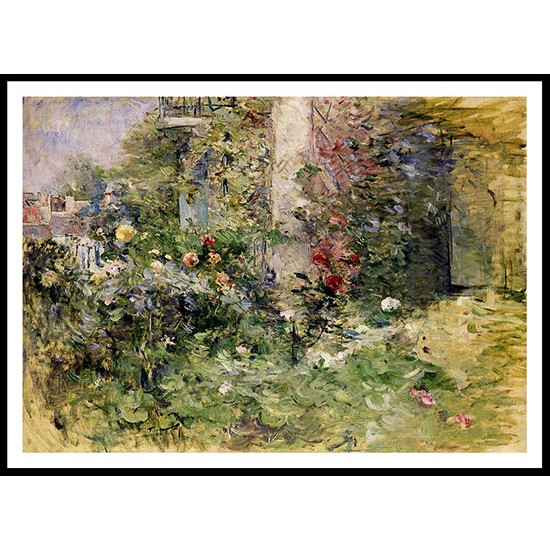 The Garden at Bougival, A New Print of a painting by Berthe Morisot